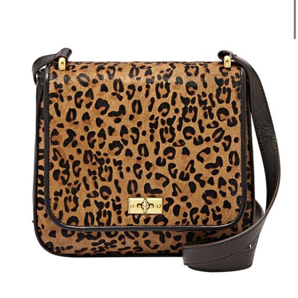 Vintage Fossil Memoir Novella Leopard Crossbody. - Picture 1 of 5